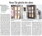 1 - Sächsische Zeitung 18.06.2010 - Neue Tür gleicht der alten